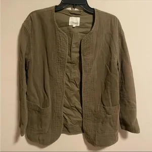 Aritzia Wilfred Free Green Open Cardigan Jacket- Size XS thumbnail 2