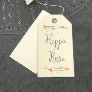 Hippie Rose Pointelle Knit Top Women Medium Stretch‎ Indie Sleaze Grunge Goth thumbnail 8