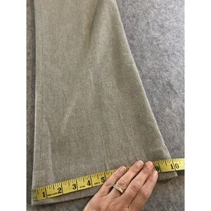 Banana Republic Martin Fit Wool Blend Wide Leg Gray Trouser Pant 8, Office thumbnail 11
