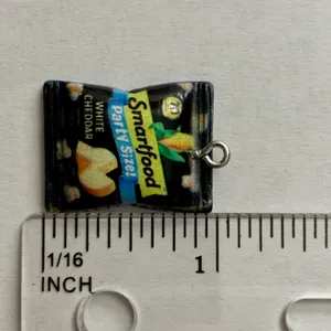 Smartfood Popcorn Charm Pendant Black thumbnail 7