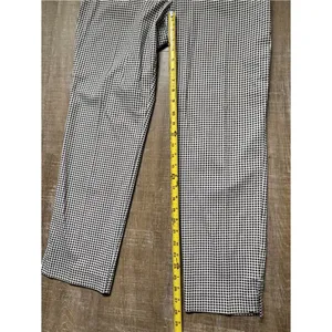Jones New York Gingham Check Grace Ankle Pants Black White Size 10 Preppy Office thumbnail 9