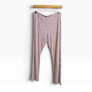 Roller Rabbit Heart Print pajama Loungewear Set Pink White size large thumbnail 7