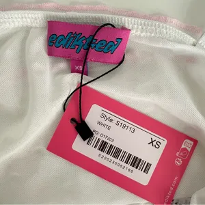 Edikted Y2K Babydoll Sheer Camisole Top Size XS Ruffle Bow Coquette Feminine thumbnail 8