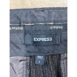 Express Brown Metallic Thread Pants Size 4 Slim Modern Fit thumbnail 4