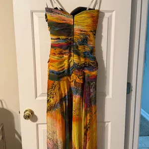 Tony Bowls‎ Colorful Strapless Formal dress size 4. C28 thumbnail 9