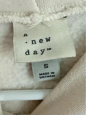 A New Day Cream Pullover Hoodie Size Small thumbnail 3