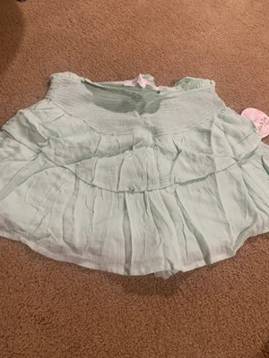 Sage Green ruffled skirt thumbnail 2