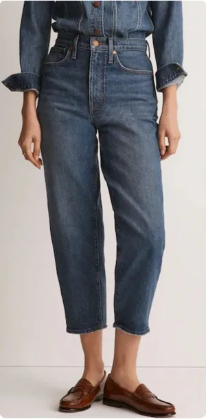 Madewell Balloon Jeans‎ in Ellisboro Wash Denim Medium Wash High Waist W28 NG265 thumbnail 1