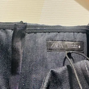 Zara Midnight Blue Denim Strapless Top thumbnail 5