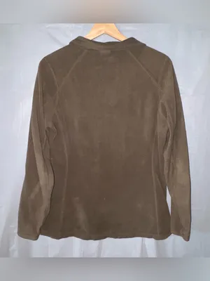 The North Face Womens Fleece 1/4‎ Zip Pullover Sweatshirt Women’s Large Green thumbnail 2