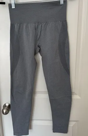 NVGTN Gray High-Waisted Leggings thumbnail 1