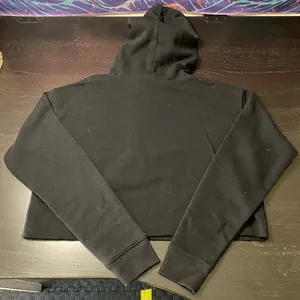 Wild fable Black Cripped Hoodie with White Drawcord thumbnail 5