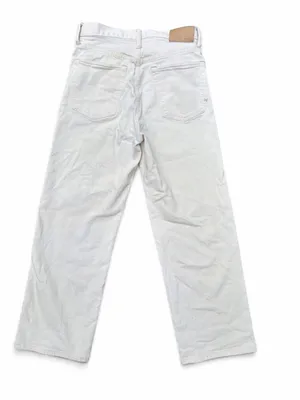 American Eagle Outfitters White Straight-Leg Women's Jeans thumbnail 4