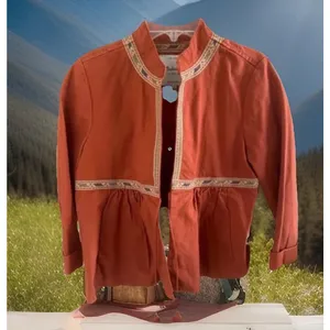 NWT MADEWELL BABYDOLL Sz L Balletcore Embroidered‎ Peplum Jacket OLDSTOCK Chic thumbnail 2