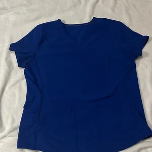 Ladies Scrubstar Blue Relaxed Short Sleeve scrub top NWT thumbnail 1