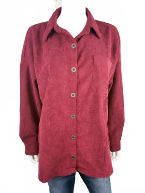 Beautiful Button Up Top Size L Red Size L thumbnail 1