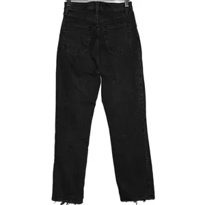 Abercrombie & Fitch The Ankle Straight Ultra High Rise Black Jeans Size 25 / 0 R thumbnail 2