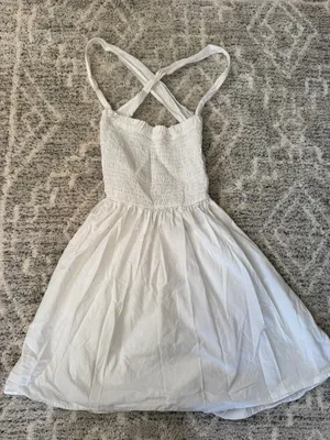 White Summer Dress Size XS thumbnail 1