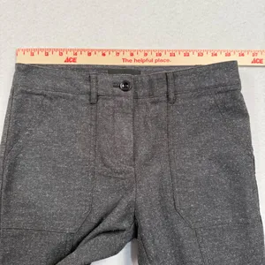 J Crew Pants Women 8P Gray Ankle Zip Slim Fit Mid Rise Office Business Casual thumbnail 5