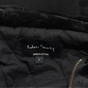 NWOT Eden Society Sherpa Faux Fur Lined Black Hooded Jacket Women’s Size L‎ thumbnail 7