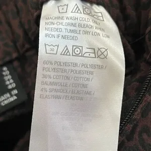 Dennis by Dennis Basso Cheetah Brown and Black Pants Women’s 6 thumbnail 2
