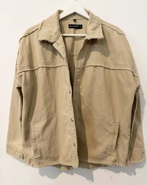 Blank NYC‎ Shacket Size XS Zoo Fair Beige Denim Jacket Coastal Cowgirl Barn thumbnail 1