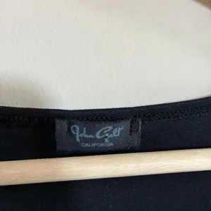 John Galt Cowl Neck Tank Top One Size Black Women Draped Cotton Blend thumbnail 3