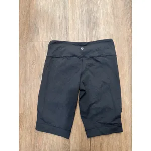 Lululemon Black Blue Contrast Piping Biker Shorts Size‎ 6 Athletic Yoga Running thumbnail 2