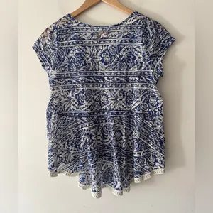 Anthropologie Meadow Rue Crochet‎ Top Stunning Boho Vintage Floral Romantic thumbnail 5