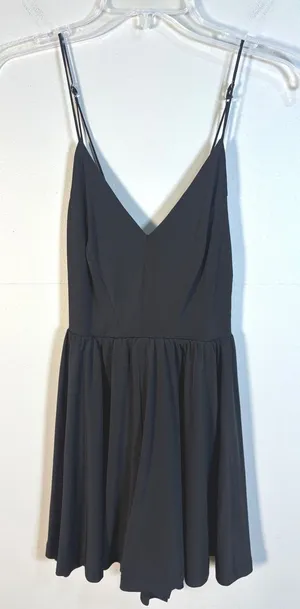 Silence + Noise Tennis‎ Dress/Romper XS Black Excellent V-Neck Adjustable Straps thumbnail 1