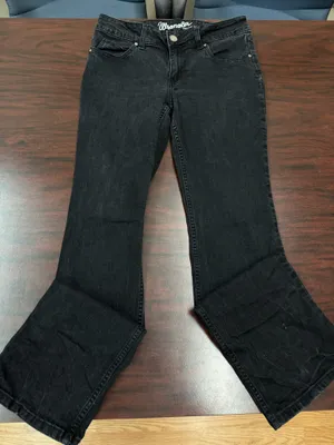 Wrangler Black Boot Cut Jeans Size 9/10x32 thumbnail 1