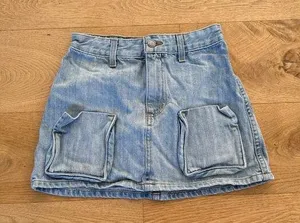 Carmar - Cargo Pocket Denim Mini Skirt in Blue thumbnail 1