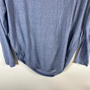 We The Free Free People Blue Draped‎ Slouchy Long Sleeve Top Womens Medium Boho thumbnail 8