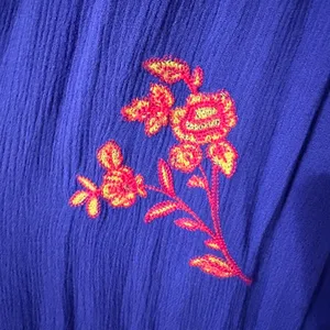 Entro Royal Blue Bohemic Embroidered Maxi Dress thumbnail 5