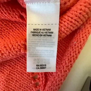 Lucky brand women’s size large bright coral crewneck sweater thumbnail 6