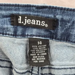 D. Jeans Blue Straight Tapered Skinny‎ Stretch Denim Pants Jeans 14 thumbnail 7