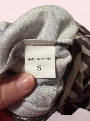 Zebra Print Flare Pants - Black & Cream thumbnail 3