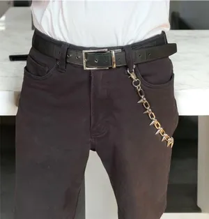 Spiked Pants Chain for Men Women,Jeans Chain,Keys Chain,Biker Wallet Chain,Streetwear Punk Hip Hop Unisex Style thumbnail 1