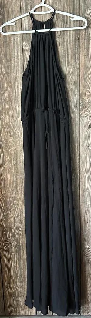 Lulus Black Flowy Dress thumbnail 3