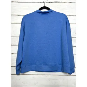 Zenana Cornflower Blue Small Half Zip Pullover Jogger Matching Set Athleisure thumbnail 3