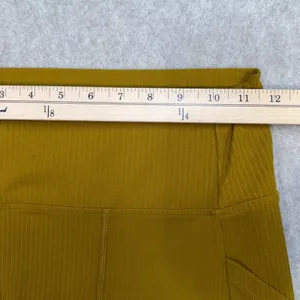 REI Co-op Leggings Womens Small Gold Ribbed Gorpcore Athleisure Hiking Trekking thumbnail 5