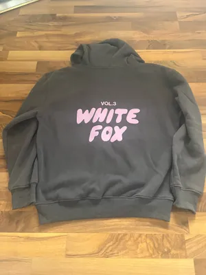 White Fox Boutique gray and purple hoodie thumbnail 4