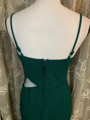 Windsor Emerald Green Glitter Mermaid Dress thumbnail 7