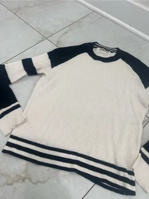 Faherty Cream Wrigley Throwback Sweater Size XS thumbnail 2