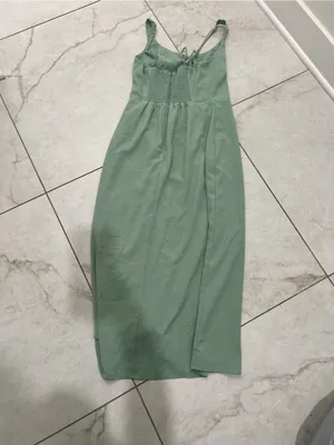 Abercrombie & Fitch Mint Green Corset Lace Up Midi Dress Size Small thumbnail 5