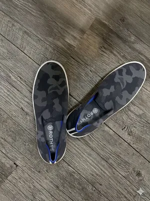 Rothy's Women's Slip-On Flats in Gray Camo thumbnail 2