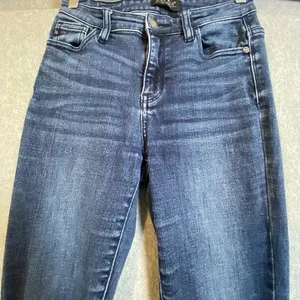 Judy Blue Skinny Jeans Women's 3/26 Dark Wash Stretch Denim Casual Classic EUC thumbnail 3