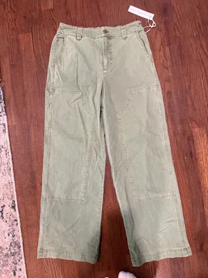 Women’s Olive Green Utility Jeans Size L thumbnail 3
