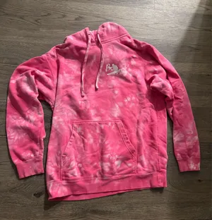 Bunger Tie Dye Hoodie Pink Size L thumbnail 1