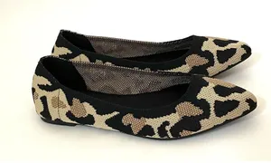 Mia Ballerina Pointed Stretch Flats Animal Print Tan Size 6 NEW thumbnail 3